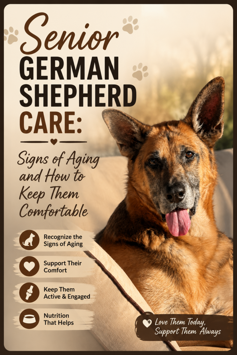 senior German shepherd care